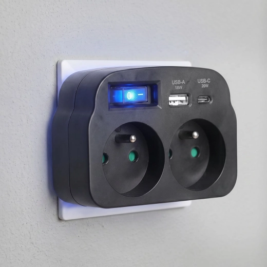 Backlit switch for easy shut-off