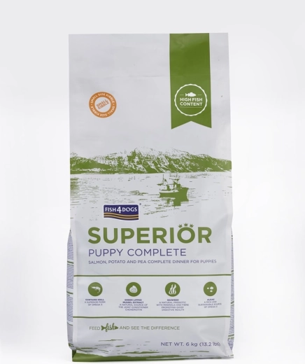 Fish4Dogs Superior гранули за кученца от малки породи със сьомга и картофи 6 кг
