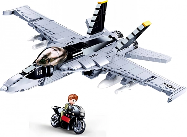 Sluban ModelBricks изтребител F/A‑18 Super Bumblebee конструктор