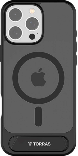 TORRAS Pstand Case for iPhone 16 Pro, Black