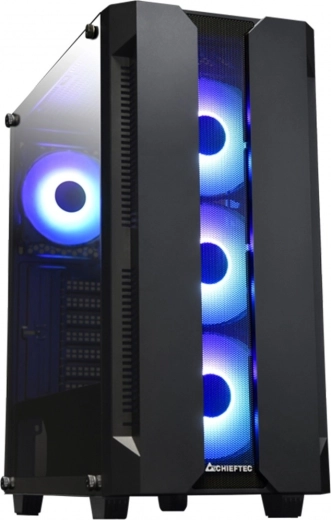 Кутия Midi Tower CHIEFTEC Hunter с 4x RGB вентилатора