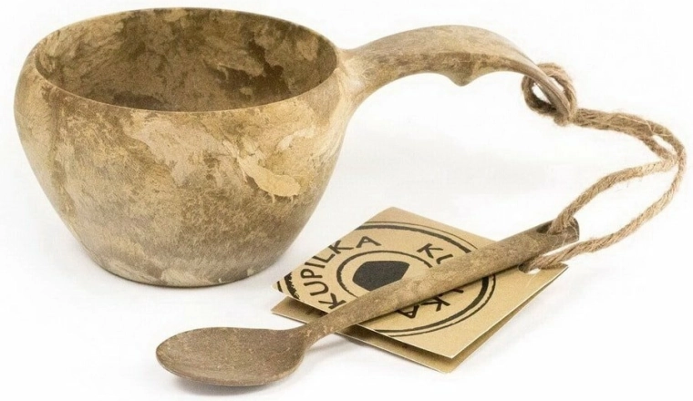 Kupilka 21 classic mug Brown with spoon