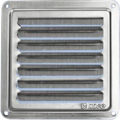 Неръждаема вентилационна решетка 150 × 150 mm