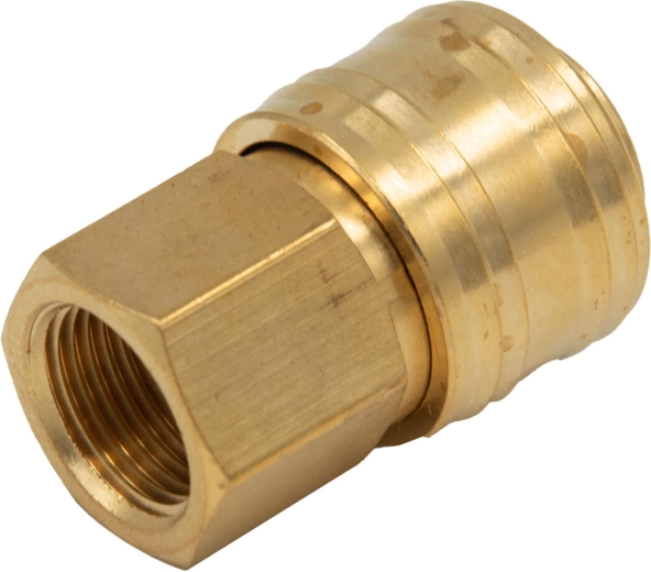 Quick Coupler with 1/4" Female Thread, Brass