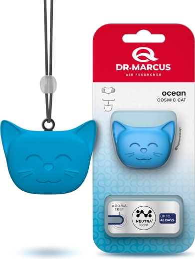 Dr. Marcus Cosmic Cat car air freshener Ocean