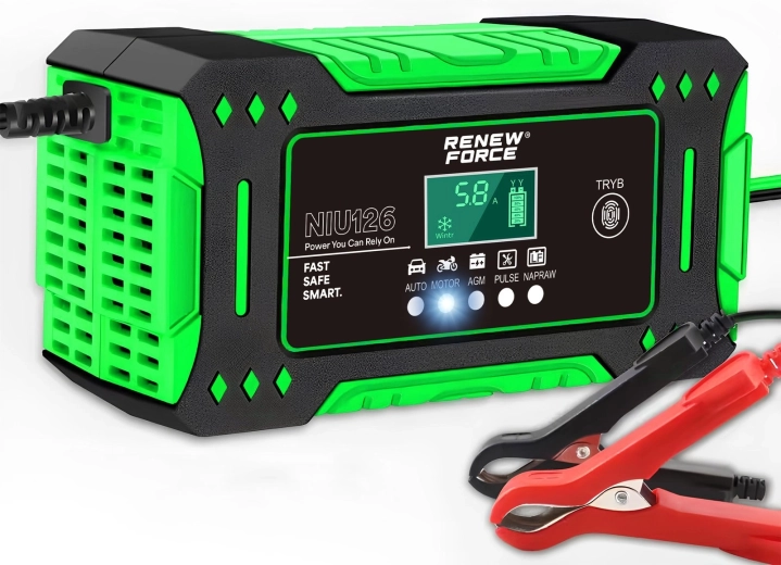 Microprocessor Car Battery Charger RENEW FORCE 12 V 6 A