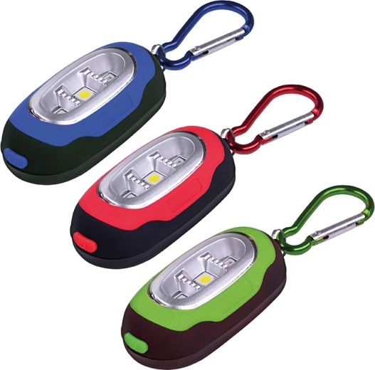 Solight LED фенер с карабинер 30 lm (COB LED) - 1 брой