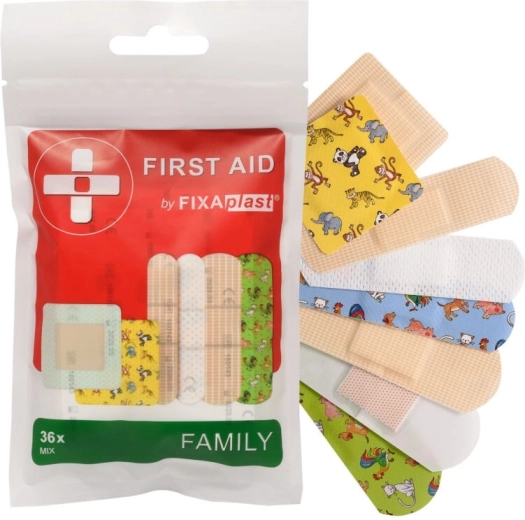 Fixaplast First Aid Family Mix пластири (36 бр.)