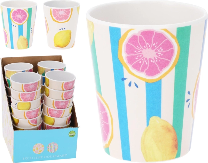 Melamine Cup 350 ml with Fruit Motif