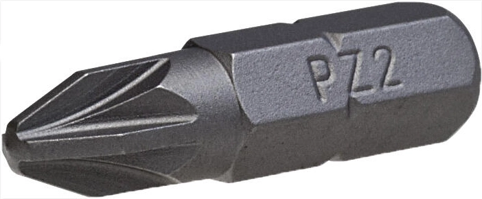 Бит накрайник PZ3 25 мм, комплект 3 бр. STALCO