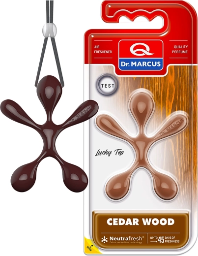 Dr. Marcus Lucky Top Car Air Freshener Cedar Wood