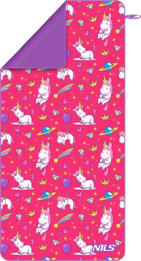 Children’s towel Nils with unicorn design 160 × 80 cm
