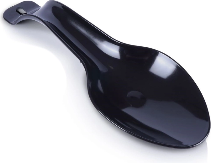 Black resting tray for spoon and ladle