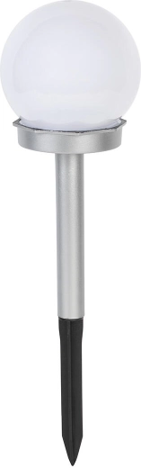 Solar garden lamp sphere 10 cm with spike and 1 LED, IP44