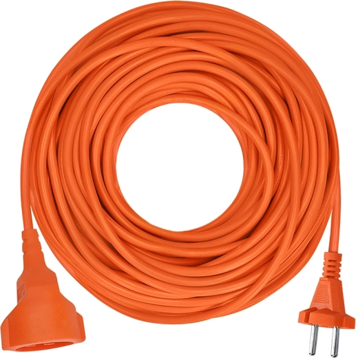 Solight удължителен кабел със съединител 15 м, 2×1,5 mm², оранжев - 1 брой