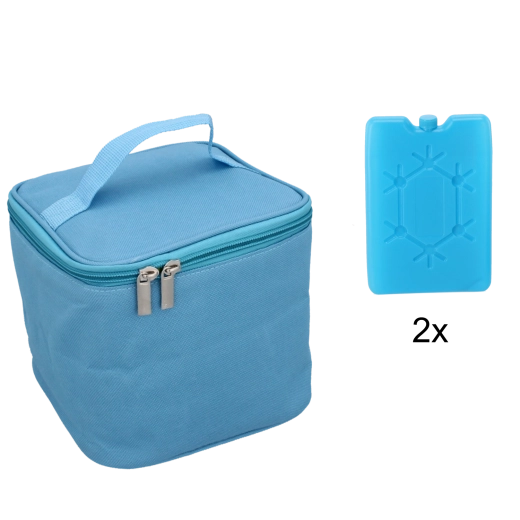 4 L blue thermal bag with two ice packs