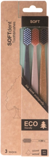 SOFTdent Soft Dent ECO четка за зъби soft 3 бр.