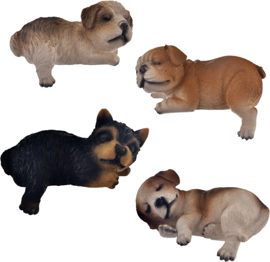Decorative dog figurine made of polystone 20 × 13 × 10 cm