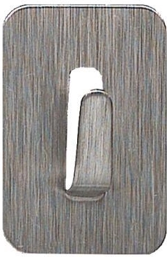 Самозалепващи неръждаеми кукички правоъгълни 2,5 × 3,5 см (4 бр.)