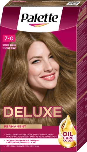 Palette Deluxe 7-0 medium blonde, permanent hair color 50 ml