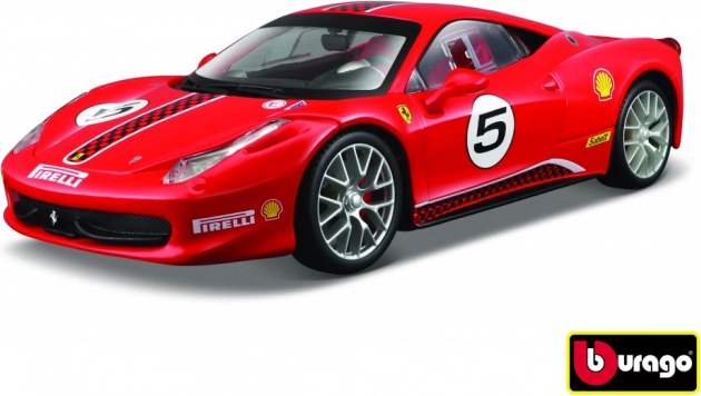 Metal model car Ferrari 458 Challenge 1:24 red