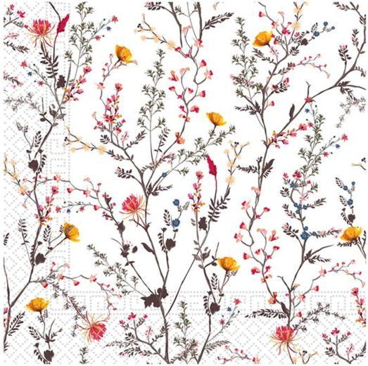 3-ply Napkins Autumn Flowers 33 × 33 cm
