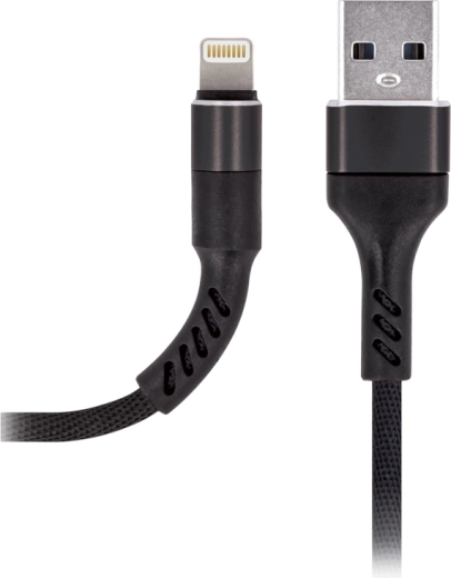 Maxlife Lightning charging cable 2 A, 1 m, black