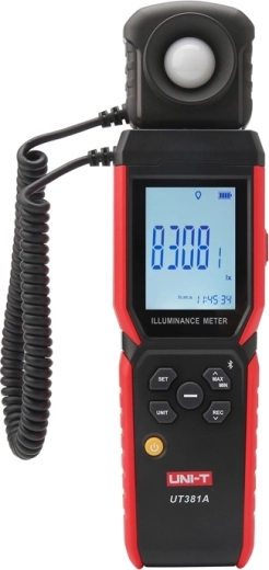 Луксметър UNI-T UT381A с Bluetooth и въртяща се сонда