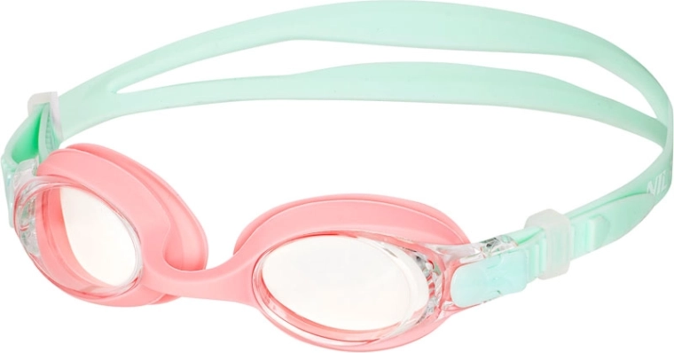 Kids’ Swimming Goggles mint and pink NILS Aqua NQG700AF