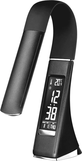 Built-in display: time, calendar, alarm clock and thermometer