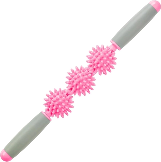 Merco massage rehabilitation roller stick triple 40 cm pink - 1 piece