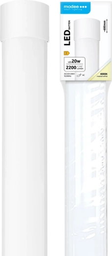 Modee Batten LED осветително тяло 20 W, 600 mm, 2200 lm, неутрално бяло, IP20