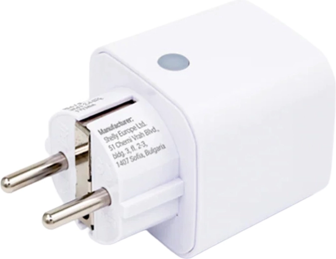 интелигентен контакт Shelly Plug M Gen3 Matter 13 A, бял