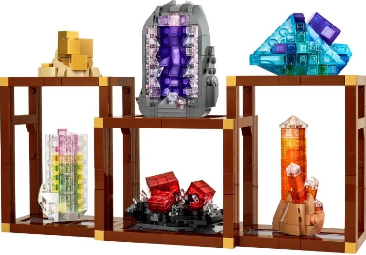 Radiant minerals from transparent elements