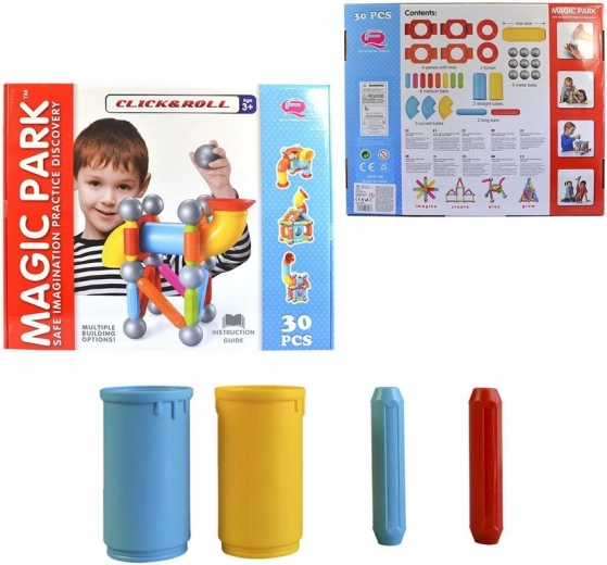MaDe Construction Set with Magnets - 30 pcs