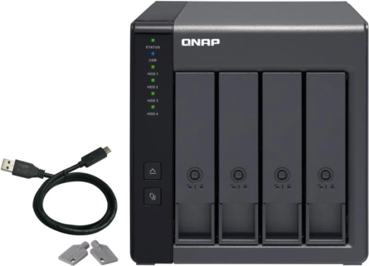 QNAP TR-004 – разширителен RAID бокс 4× 3,5" SATA с USB 3.0