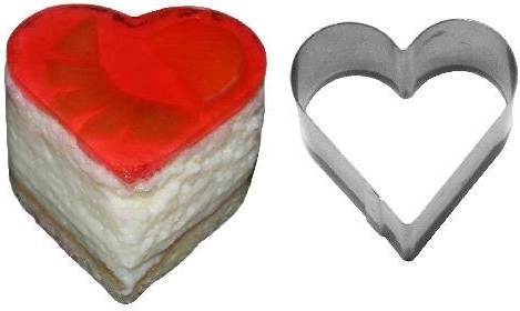 Heart-shaped Semifreddo Cake Cutter