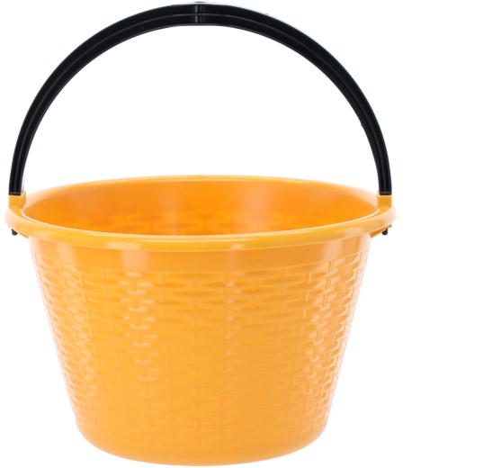 Plastic round bucket 15 l with strong handle