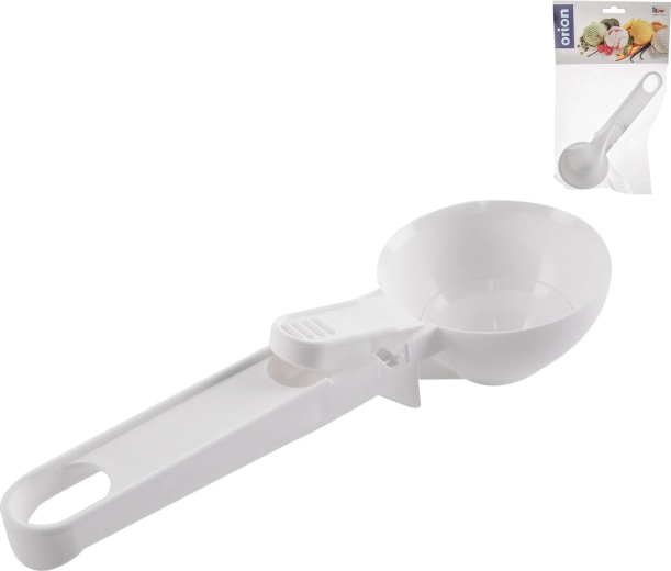 Ice cream scoop with release mechanism, UH plastic, 6.5 cm
