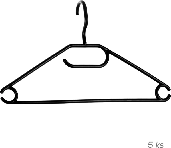 Rotating plastic clothes hanger UH, set of 5 pcs