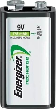9V Rechargeable Battery ENERGIZER Power Plus 175 mAh