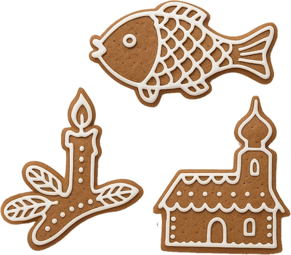 Create beautiful decorated gingerbread
