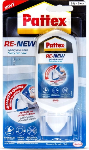 Ремонтен силикон бял 80 мл PATTEX RE-NEW
