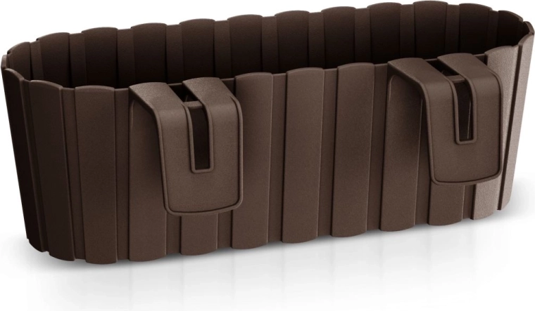 Hanging Planter Box Boardee Hook 38.3 cm brown