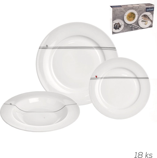 Hearts Dinnerware Set, Round, 18 pcs