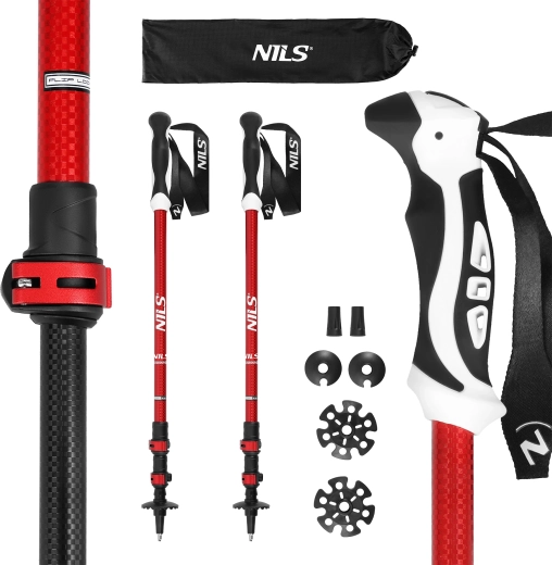 Трекинг щеки NILS TK8601 червени