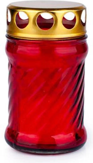 Provence Red Grave Candle in Glass, 8 Hours