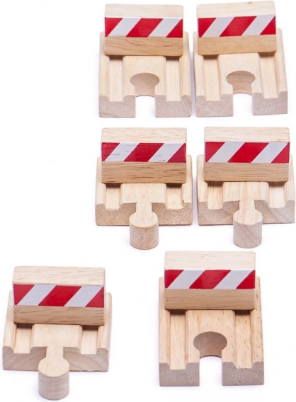 Комплект дървени буфери Bigjigs Rail
