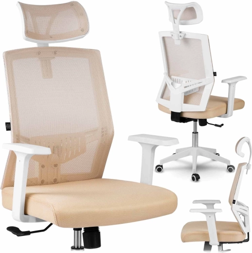Ergonomic office chair in microscreen Sofotel Rotar beige
