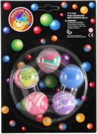 Marbled Bouncy Balls – set of 5 pcs
